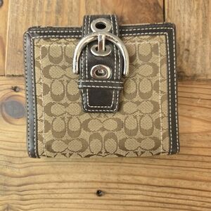 Coach Brown and Black Wallet